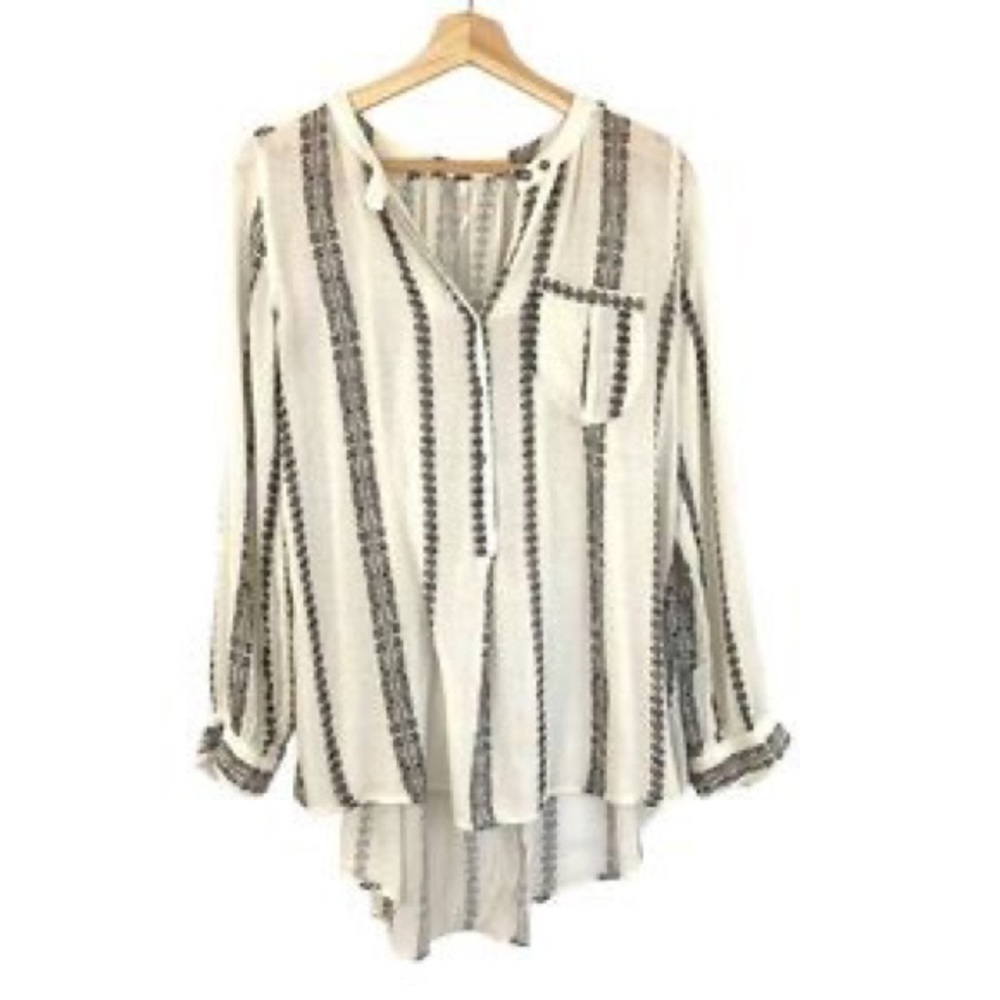 Free People Magic Pullover in Vanilla Combo